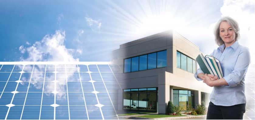 Paneles solares para escuelas